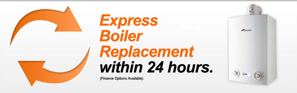 Express Boiler Replacement within 24 hours.